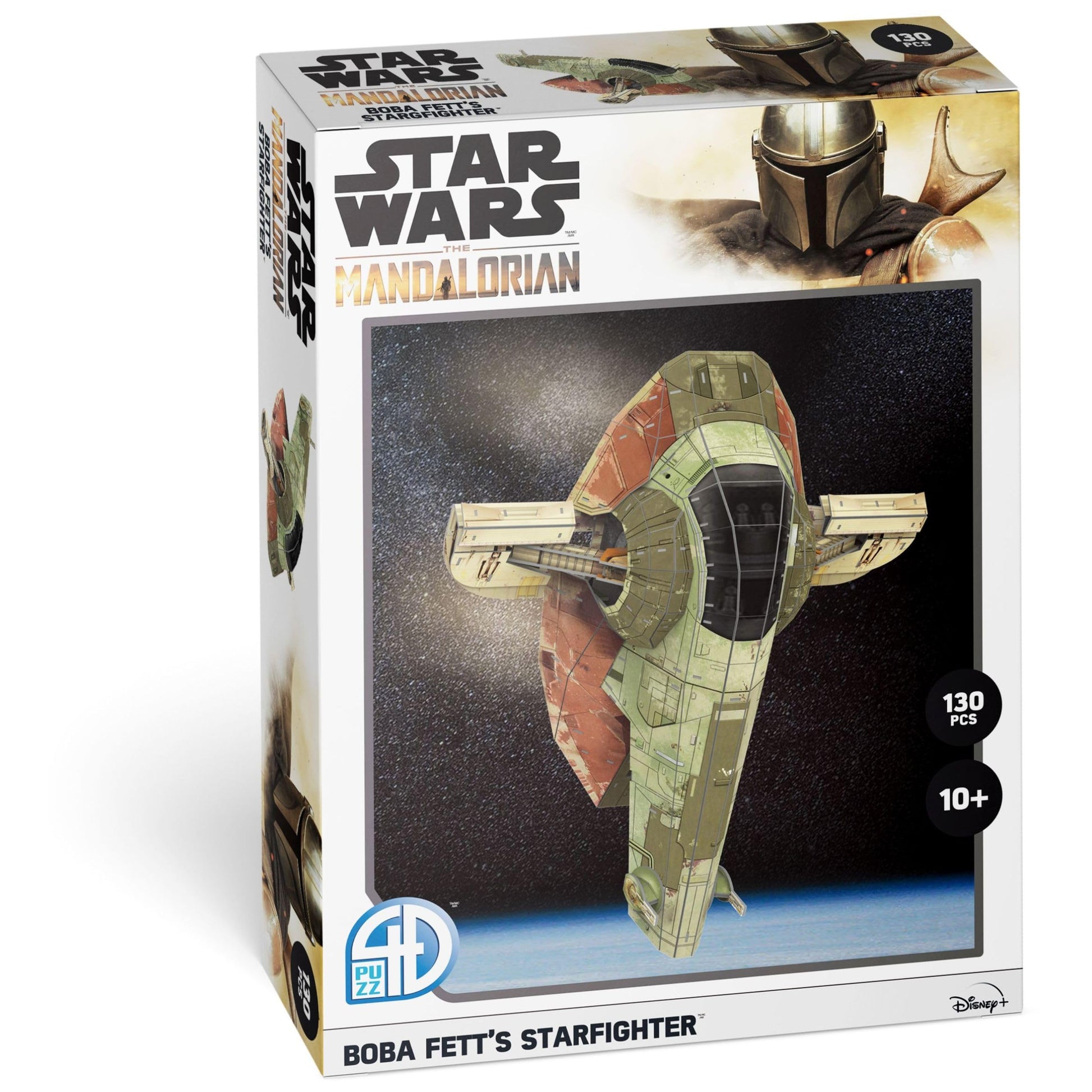 4D Puzzle - Star Wars: The Mandalorian: Boba Fett’s Starfighter - 130 Paper Model Kit for Teens and Adults - Ages 14+