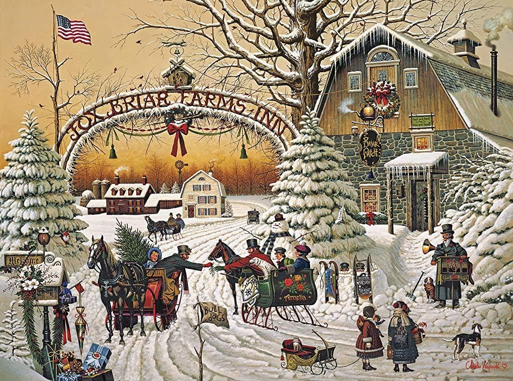 Buffalo Games - Charles Wysocki A Christmas - 1000 Piece Puzzle for Adults