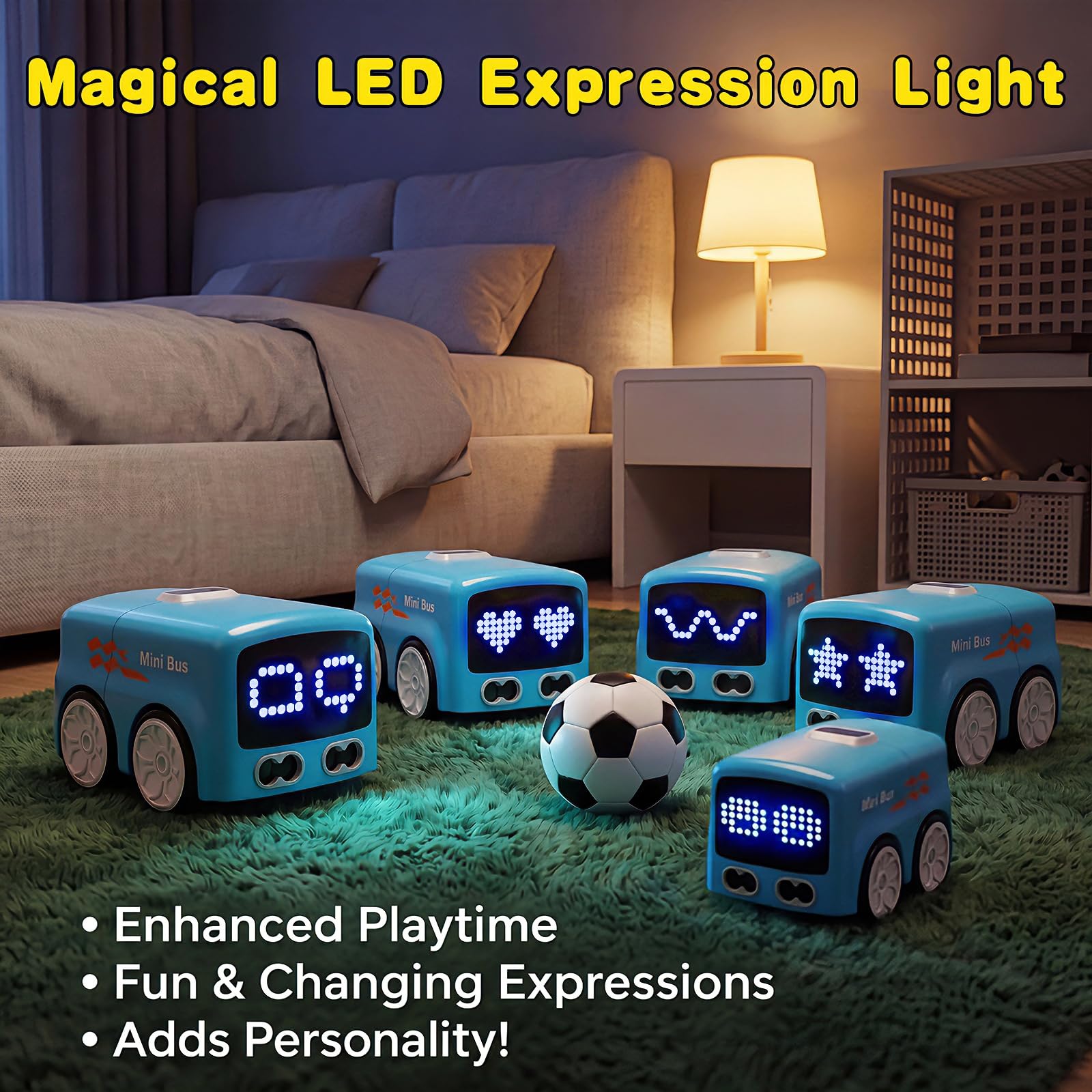 MericTop Magic Mini RC Bus, 2.4 GHZ Magic Follows Line Car