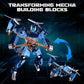 Tenhorses 2-in-1 Transformable Mech Building Set, Switch Between Warrior Robot and Fighter Jet Model Kits Without Disassembly, Ideal Christmas