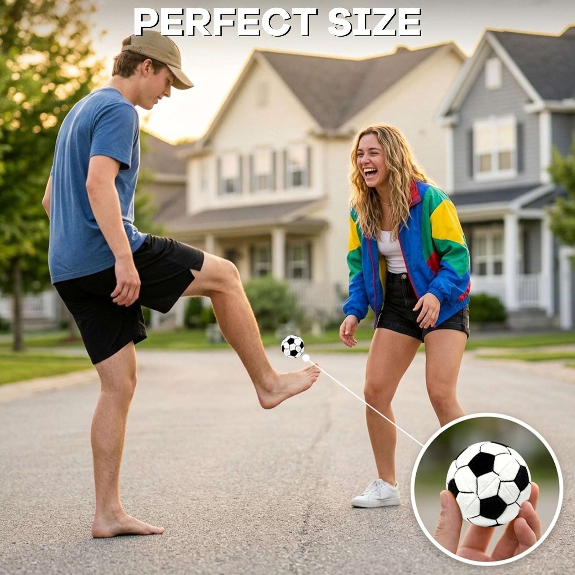 SKNSL 6 Pack Geometric Pattern Footbag Sacks, Clay Pellet Filled Footbag, Soft Cotton Juggling Bags for Outdoor Footbag Game, Indoor Exercise Toy