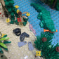 General Jim's Tropical Rainforest Modular Building Block Bricks Set Complete with Trees Plants, Animals and Rocks Botanical Building Blocks for Hours