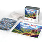 Boardwalk Canada 1000 Piece Jigsaw Puzzle Scenic Mountain Wildlife Puzzles with Premium Box, Gift for Adults and Family 19"x26"