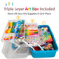 Olly Kids Craft Kits Library in a Plastic Craft Box Organizer- Craft and Art Supplies for Kids Ages 4 5 6 7 8 9 10 11 &12 Year Old Boys & Girls