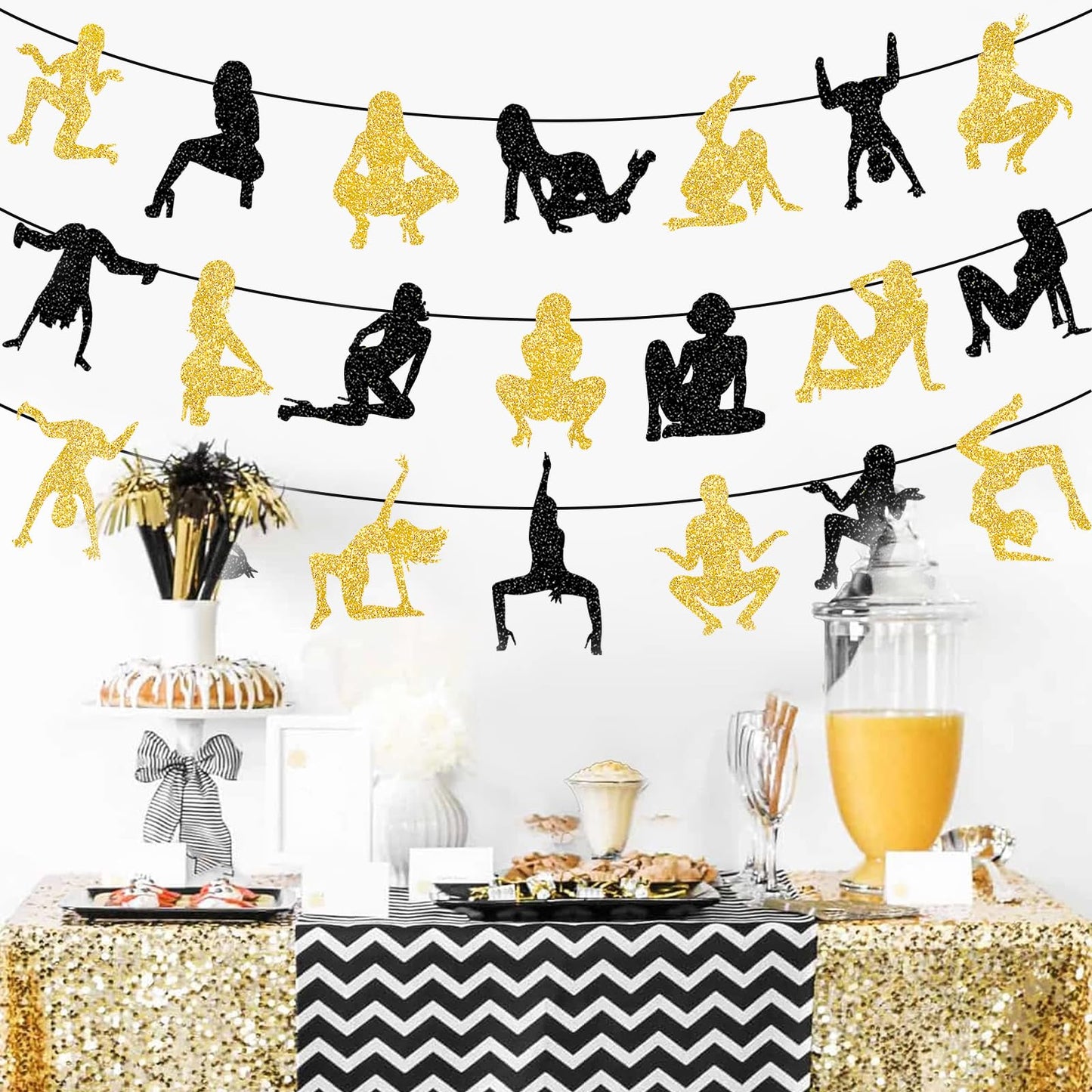 Bachelor Party Decorations Twerk Banner Garland Funny Adult Birthday Party Decorations for Men Funny Birthday Banner