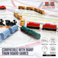 Midnight Express Deluxe Board Game Train Set | Player Pieces for Ticket to Ride and Other Adult, Family, and Kids Train Board Games | Upgraded