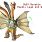 TwCare Godzilla vs. Mecha King Ghidorah, 2021 Movie Series Movable Joints King of The Monsters Action Figures Birthday Kid Gift, Carry Bag