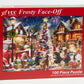 Vermont Christmas Company - Frosty Face-Off 100 Piece Jigsaw Puzzle - Large Interlocking Pieces Perfect for Kids & Adults Alike - 19" x 13"