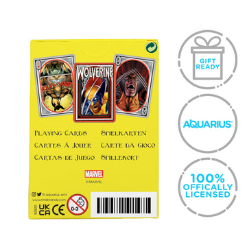 Aquarius Wolverine Nouveau Playing Cards - Wolverine Themed Deck of Cards for Your Favorite Card Games - Officially Licensed Merchandise