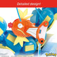 MEGA Pokémon Action Figure Building Toys Set for Kids, Magikarp Evolution Set with 411 Pieces, Buildable and Poseable Gyarados, 20 inches