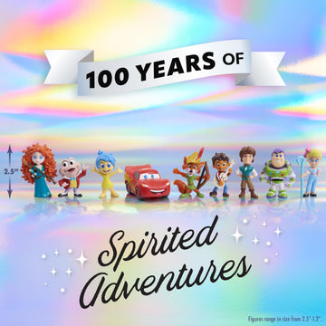 Disney100 Years of Spirited Adventures, Limited Edition 9-piece Figure Set, Kids Toys for Ages 3 Up by Just Play