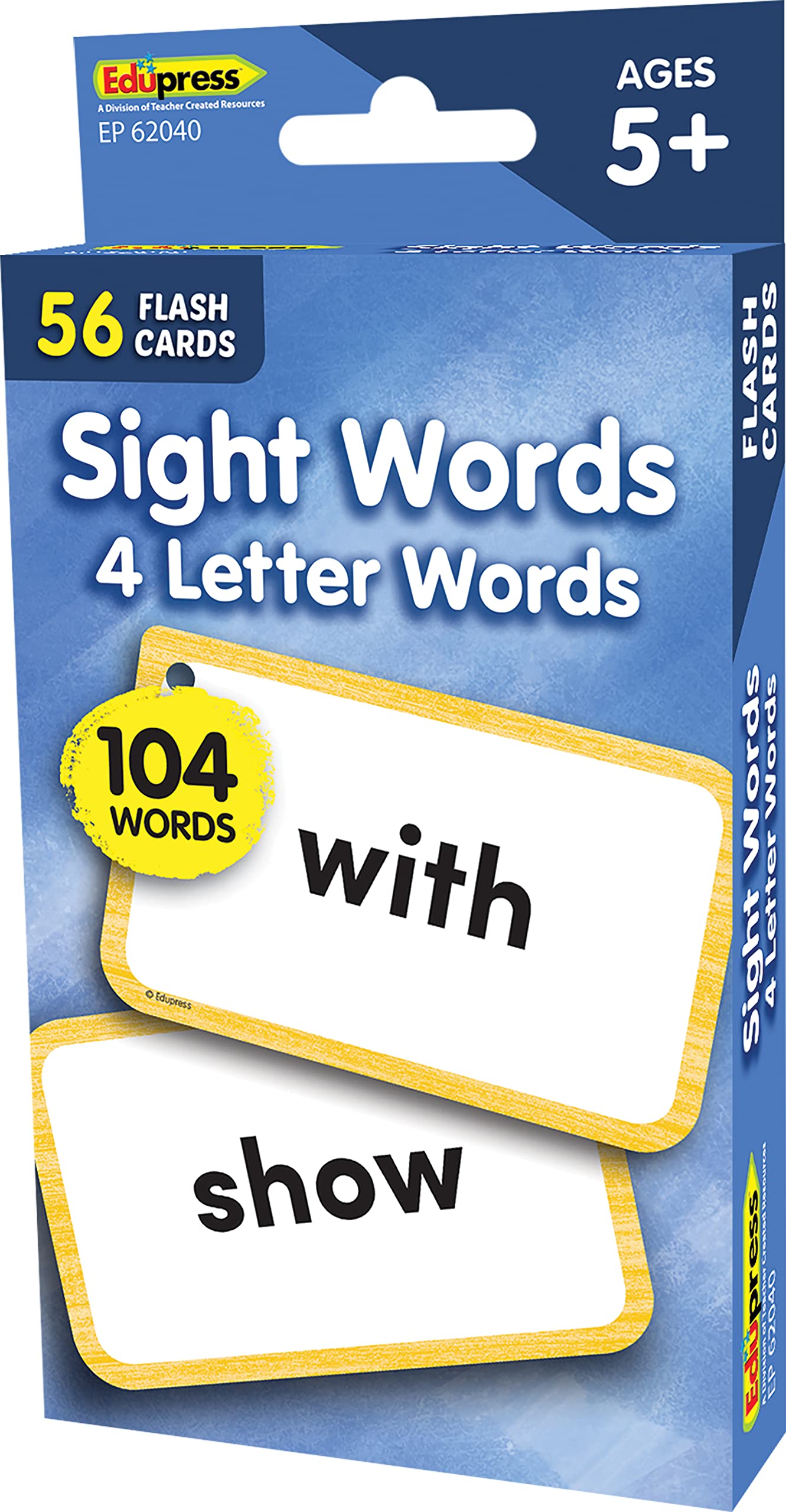 Teacher Created Resources Sight Words Flash Cards - 4 Letter Words (EP62040