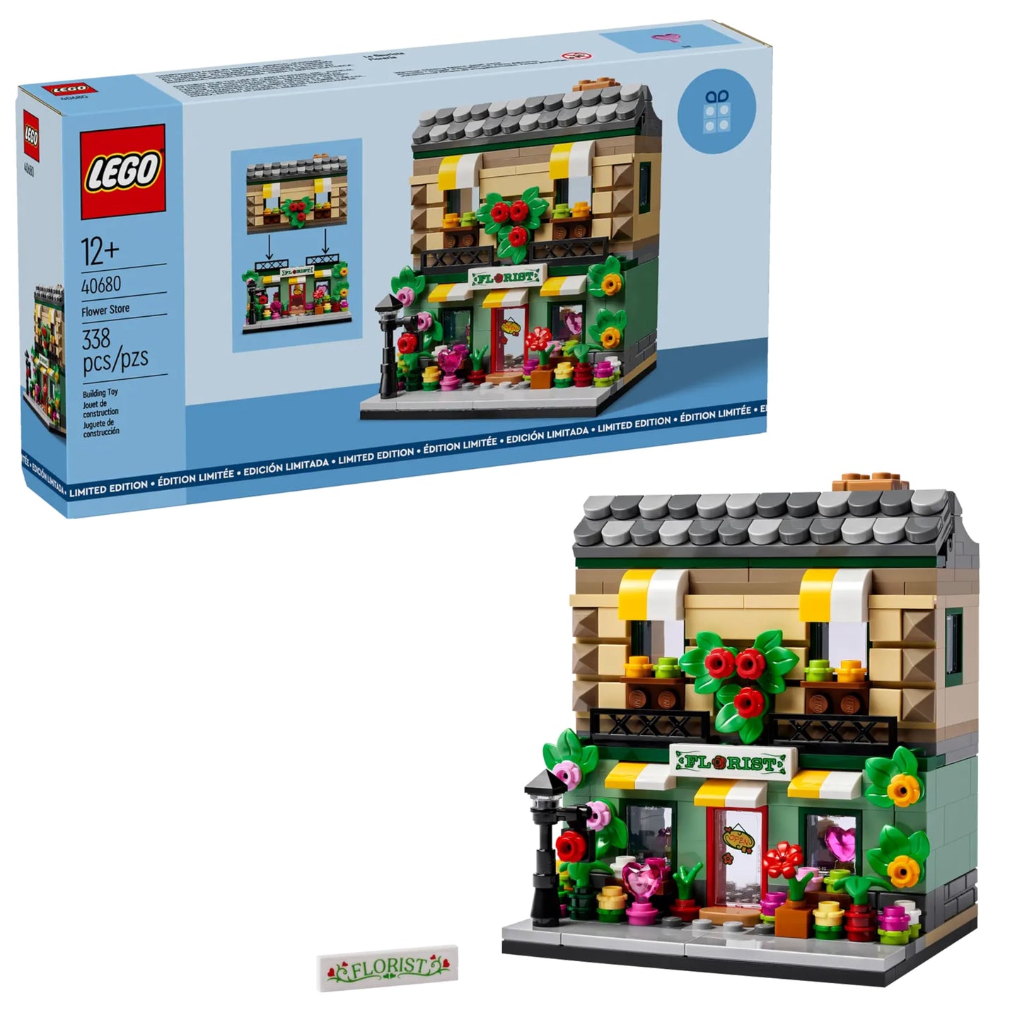 LEGO Flower Store Building Set 40680 - Collectible Model Shop with Interior Details - Customizable Design - Great Gift for Adult and Teen Builders