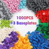 Building Blocks 1000 Pieces Classic Building Bricks Compatible with All Major Brands with 3 Baseplates Preschool Learning Educational Toy Present