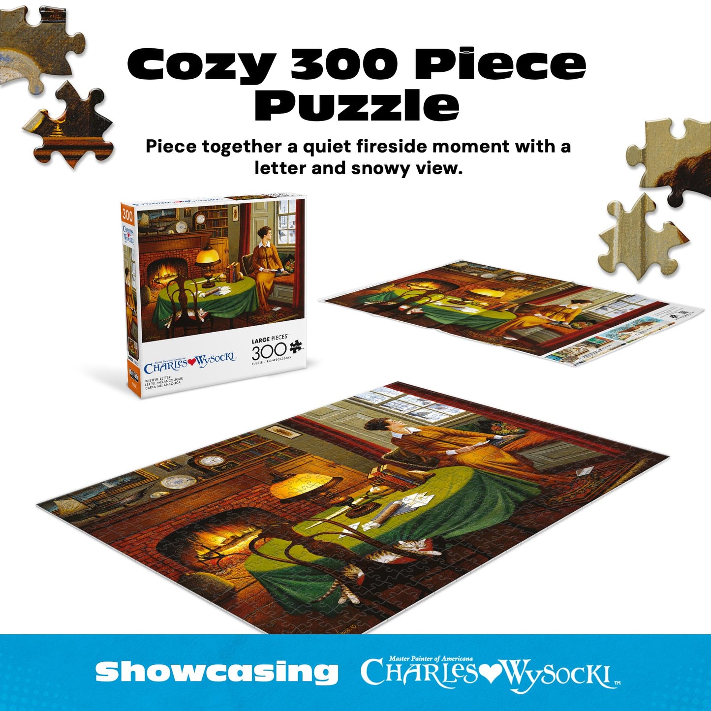 Buffalo Games - Charles Wysocki - Wistful Letter - 300 Piece Jigsaw Puzzle