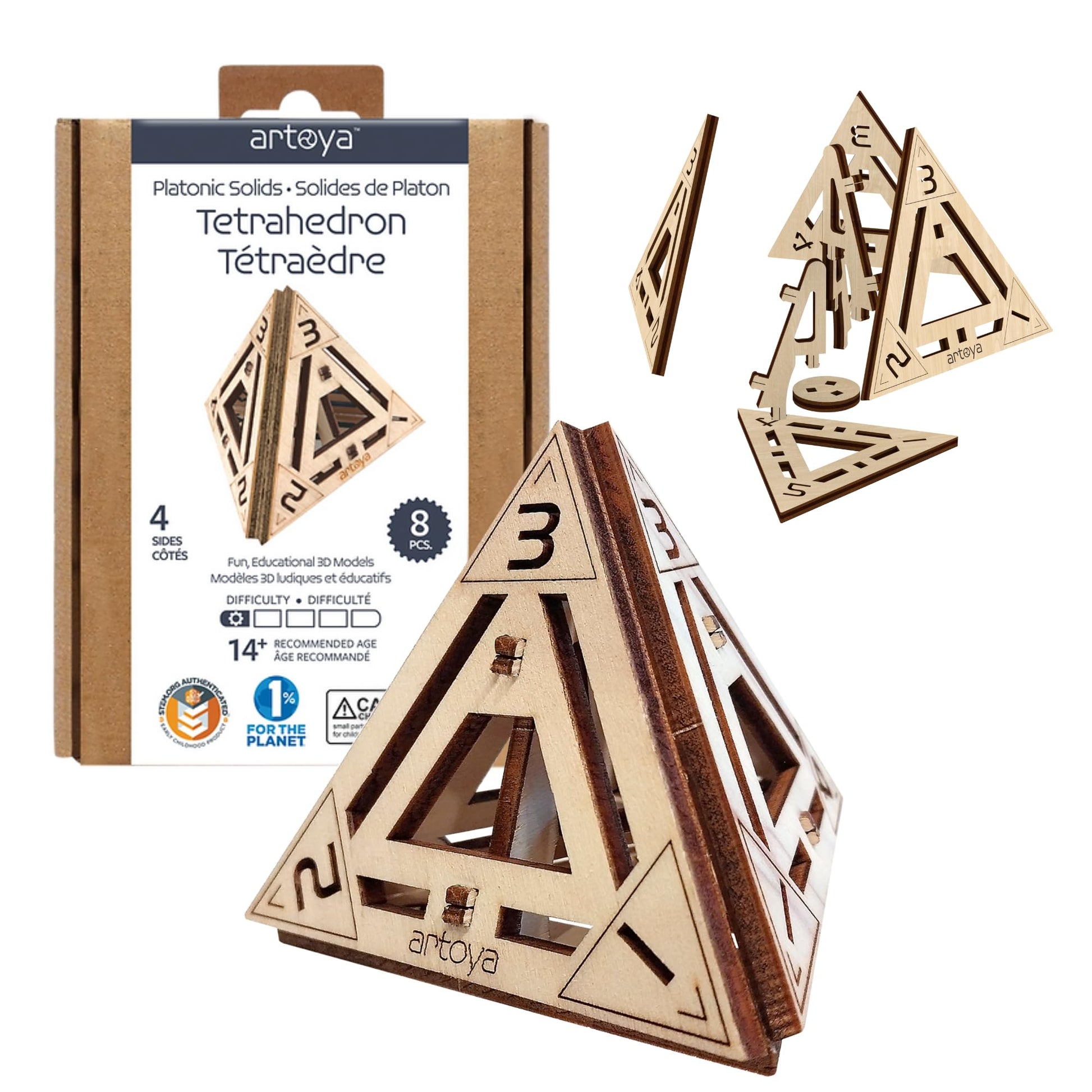 3D Wooden Puzzles for Teens & Adults - Smart Brain Teaser Puzzles, Wood Models, Creative & Educational Fun, Sustainable Materials, Ages 14 and Up