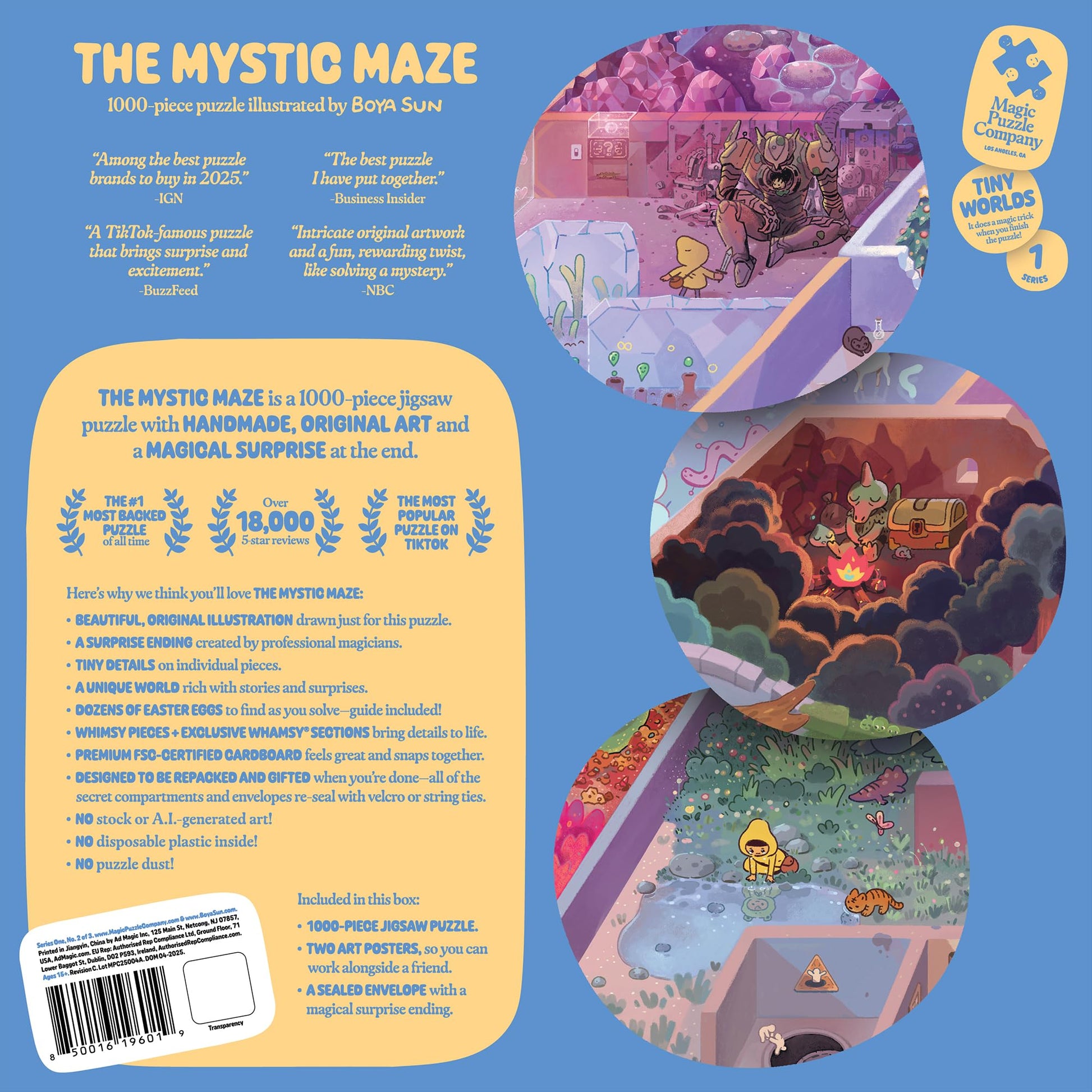 Magic Puzzle Company Series 1 Bundle • 3-Pack of 1000-Piece Jigsaw Puzzles