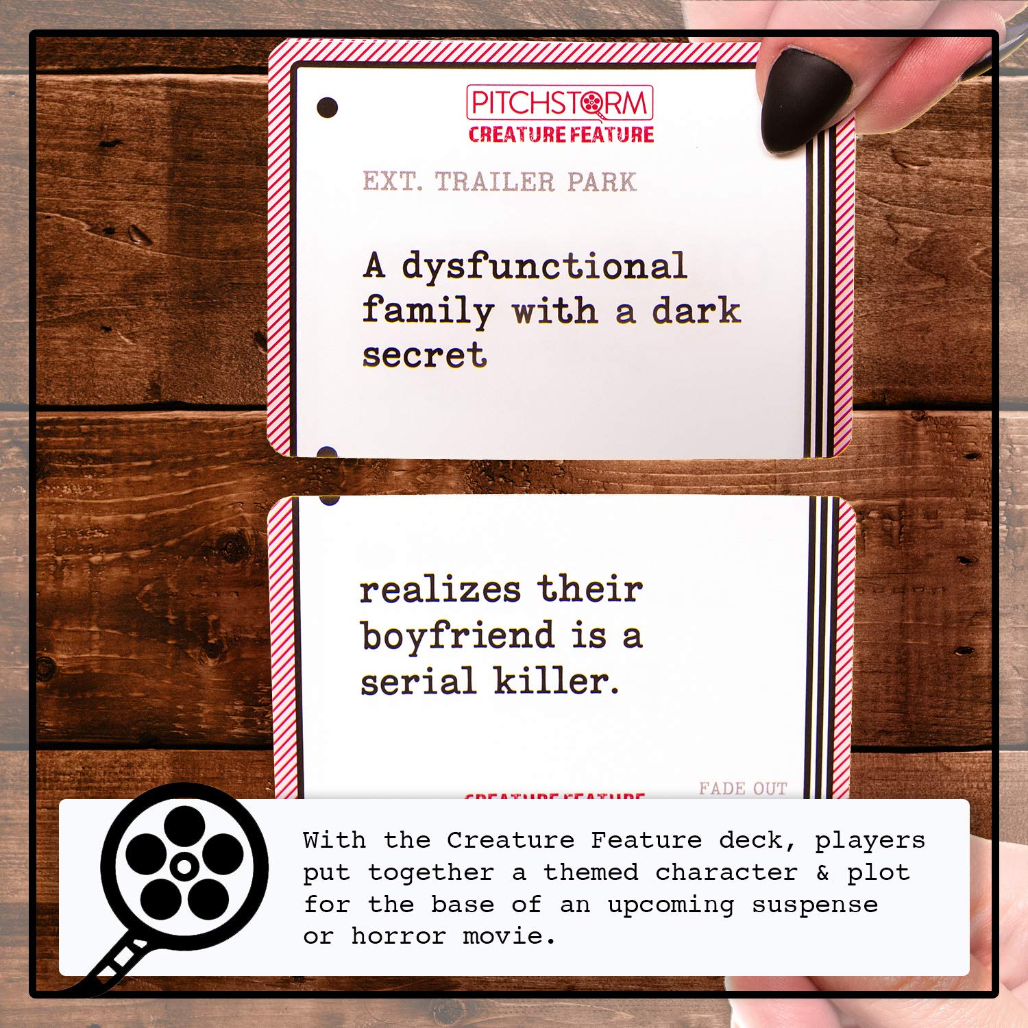 Skybound Pitchstorm Creature Feature : Expansion for the Card Game of Pitching Horrible Movie Ideas to the Worst Executives | for Teens and Adults