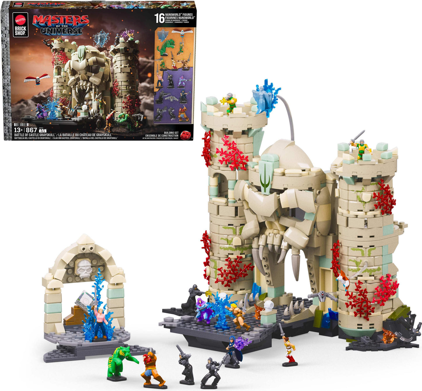 Mattel Brick Shop Masters of the Universe Battle of Castle Grayskull