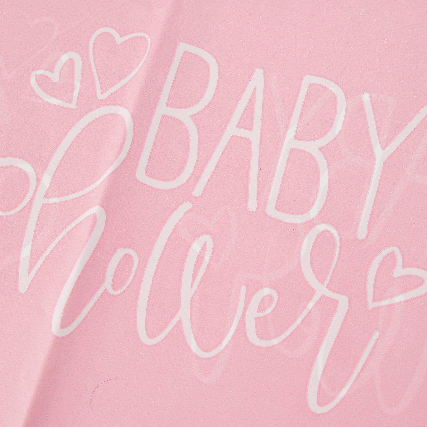 Pink Hearts "Baby Shower" Rectangular Plastic Table Cover 54" x 84" (1 Pc) - Charming & Elegant Party Decor for Your Celebration