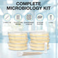 Evviva Sciences Microbiology Science Project Kit, Pre-Poured Agar Plates for Students, Agar Petri Dishes to Learn Microbiology, with Educational