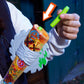 Nerf Zombie Strikeout Dart Blaster, 8 Nerf Elite Darts, Foam Blade, Pull Back Priming, Outdoor Games, Ages 8+ (Amazon Exclusive)