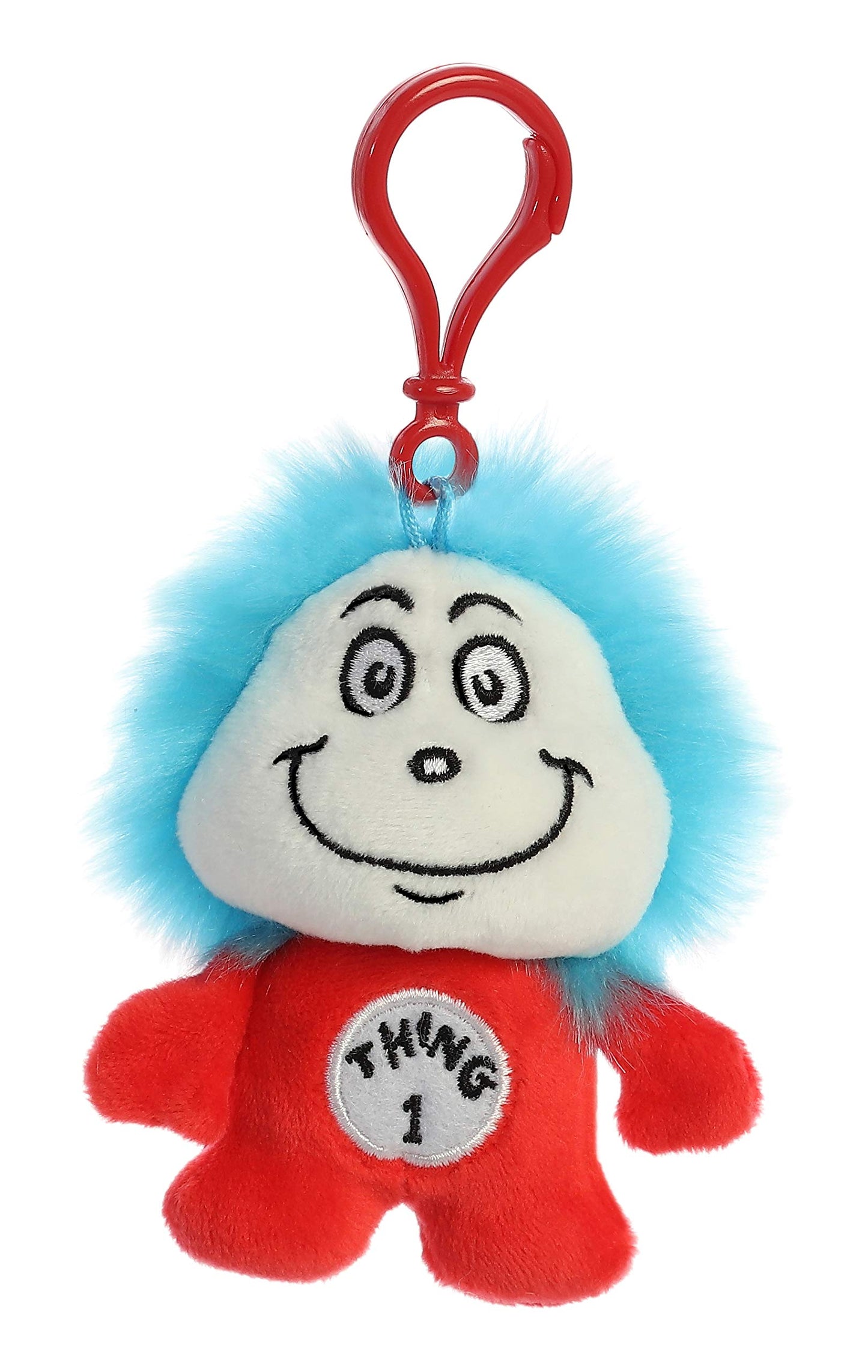 Aurora® Whimsical Dr. Seuss™ Thing One Clip-On Stuffed Animal - Officially Licensed Plush for Imaginative Play - Perfect for Kids and Adults - Red 4