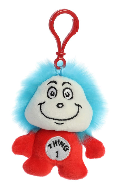 Aurora® Whimsical Dr. Seuss™ Thing One Clip-On Stuffed Animal - Officially Licensed Plush for Imaginative Play - Perfect for Kids and Adults - Red 4