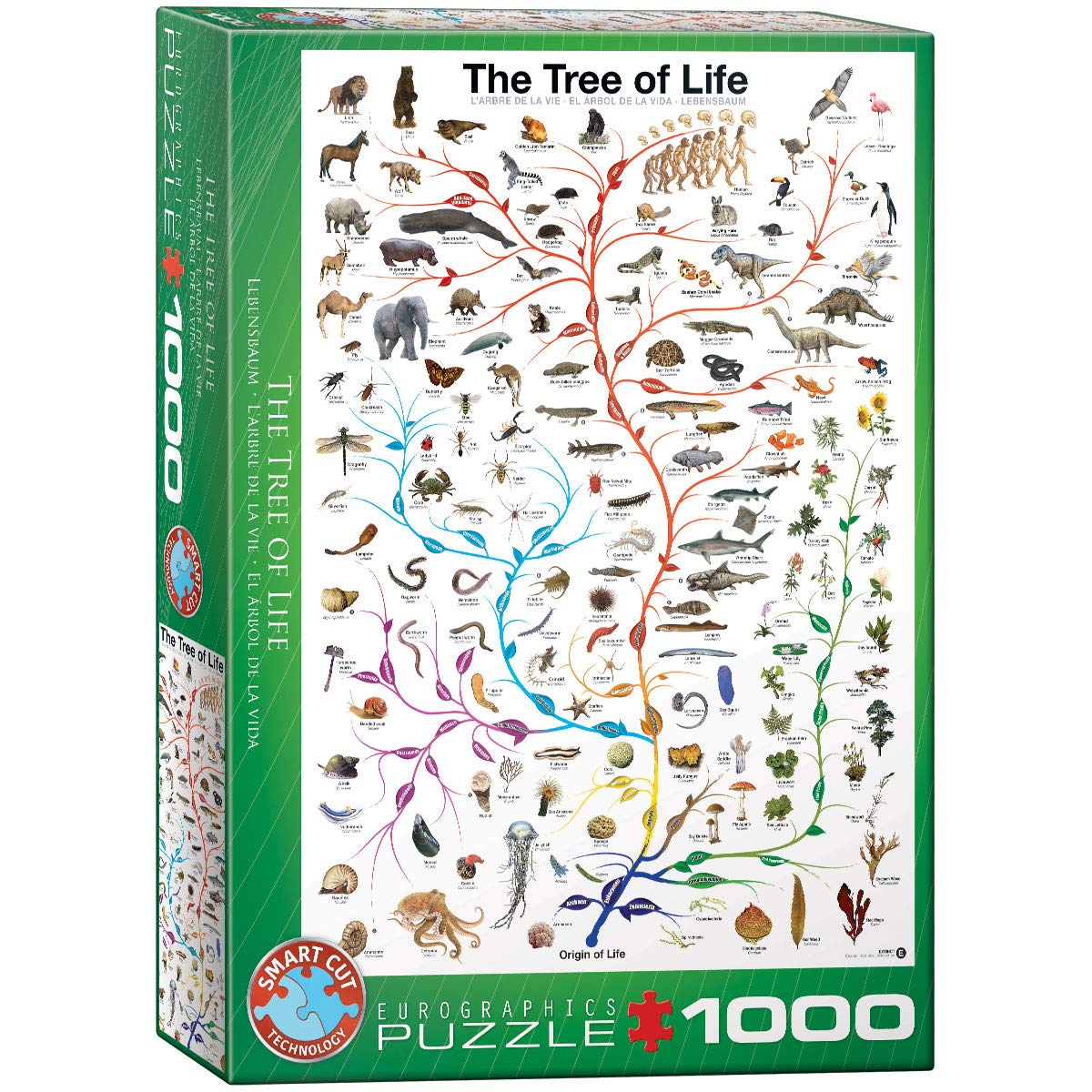 Eurographics Evolution The Tree of Life 1000-Piece Puzzle , Green