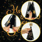 M1NTP1US + 24PCS Happy New Year Party Hats 2026 - New Year’s Eve Cone Hat Party Supplies Decorations