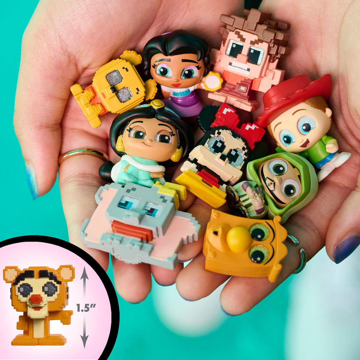 Disney Doorables Pixel Perfect Multi Peek, Collectible Disney Toys, Blind Packaging Surprise, Kids Toys for Ages 5 Up by Just Play
