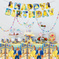 Beauty and The Beast Party Decorations(Serves 20), Princess Belle Birthday Party Tableware with Banner, Tablecloth, 20 Disposable 7" Paper Plates