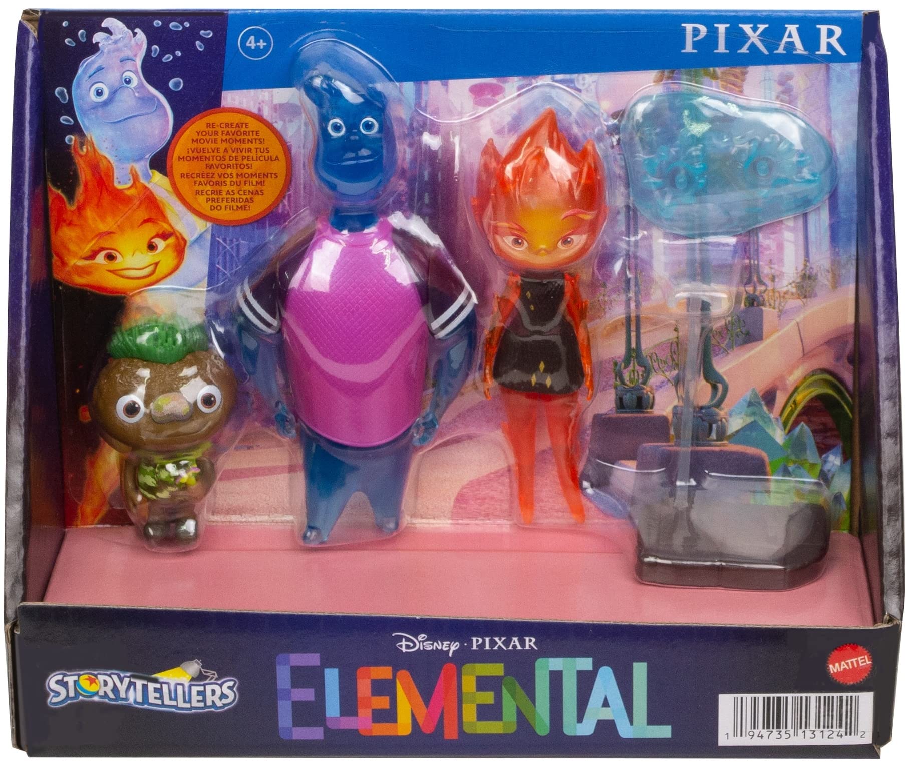 Pixar Elemental Action Figure 3 pck