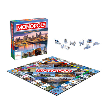 Monopoly Board Game - Saint Paul, MN Edition: 2-6 Players Family Board Games for Kids and Adults, Board Games for Kids 8 and Up, Great for Game Night