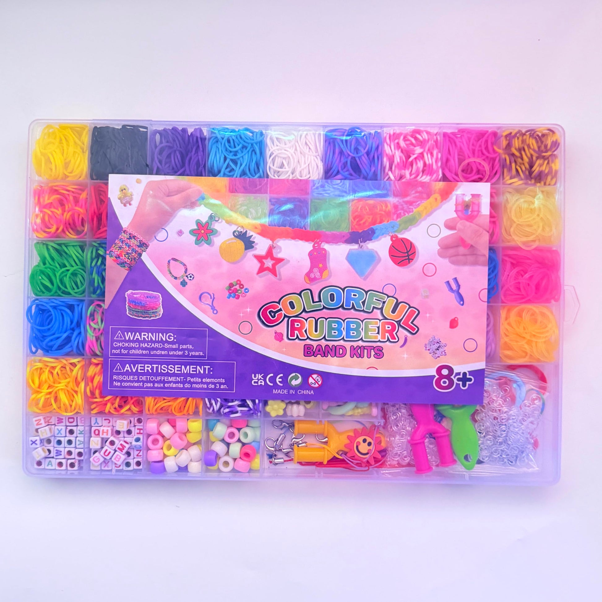 YYOODS 4000+Rubber Band Bracelet Kit, Loom Bracelet Making Kit for Kids, Rubber Bands Refill Loom Set, Rubber Bands for Bracelet Making Kit for Kids