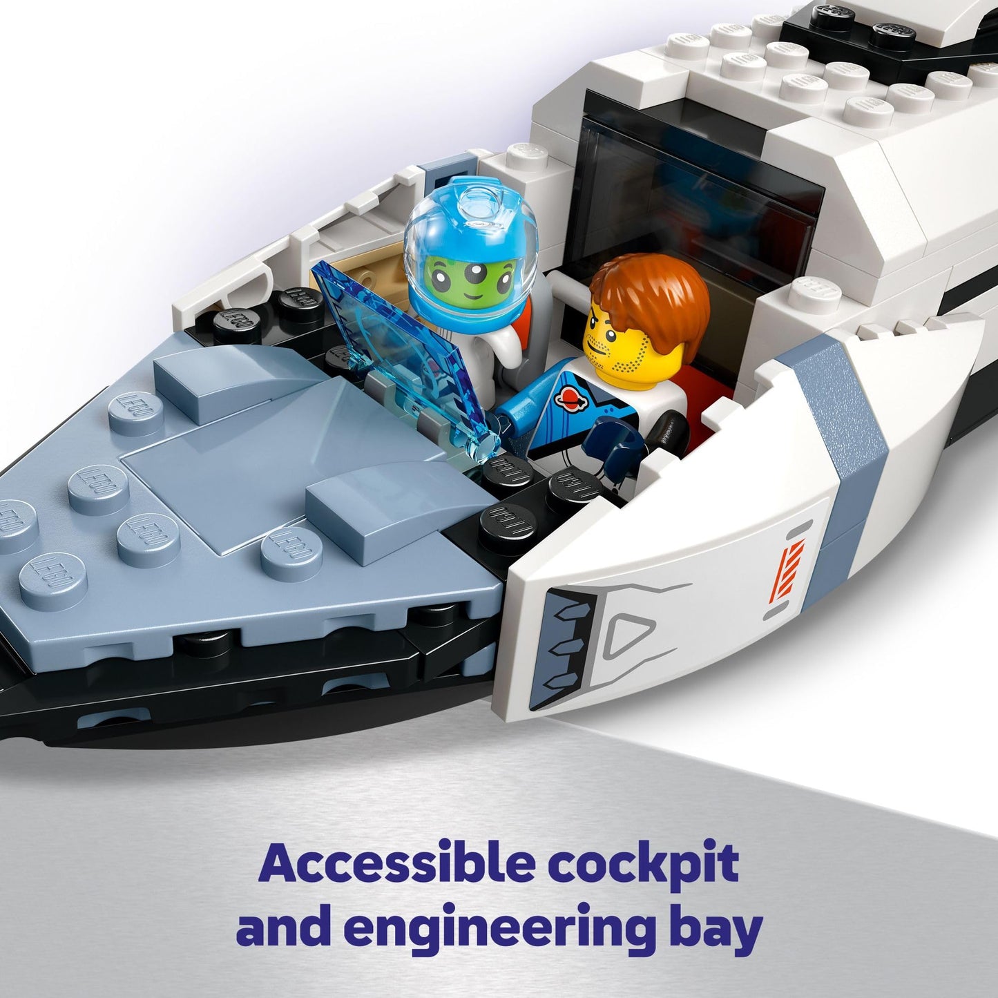 LEGO City Modular Galactic Spaceship Toy - Buildable Space Toy for Kids, Boys and Girls, Ages 7+ - Includes 4 Astronaut Minifigures & Alien Figure