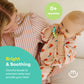 morepeas Rainbow Ring Teether | Soft, Easy Grip Unisex Teether Toy | Silicone Baby Teether Ring to Help Soothe Gums | Non-Toxic and BPA Free