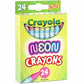 Crayola Neon Crayons, Back To School Supplies, 24 Count