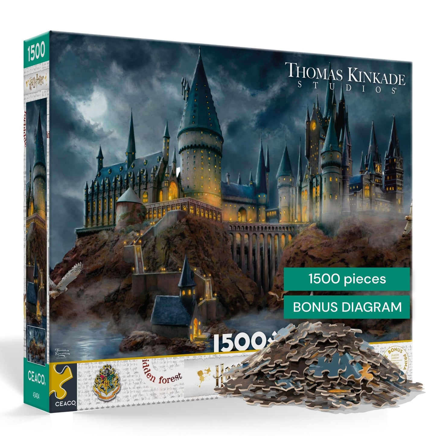 Ceaco - Thomas Kinkade Harry Potter - Hagwart's Castle - 1500 Piece Puzzle