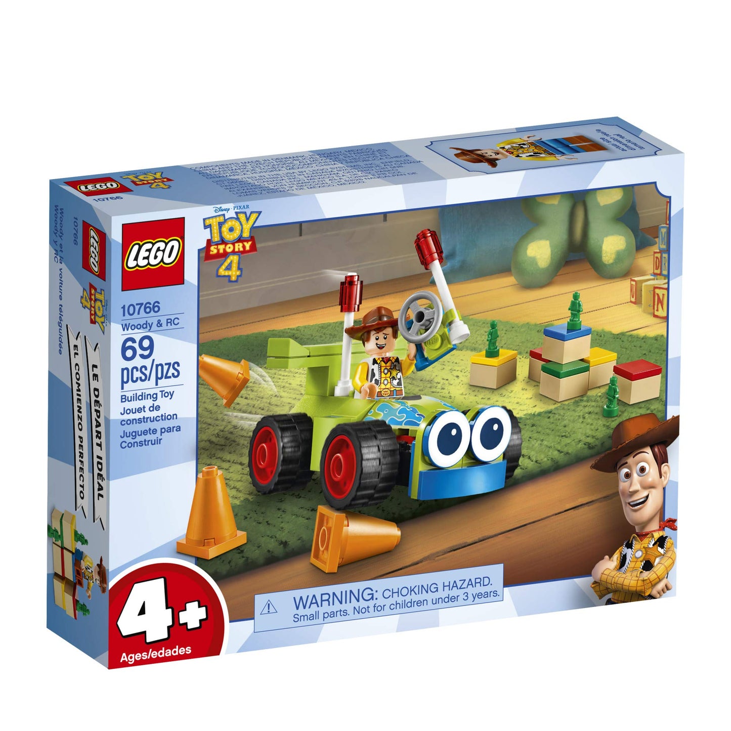 LEGO Disney Pixar’s Toy Story 4 Woody & RC 10766 Building Kit (69 Pieces)