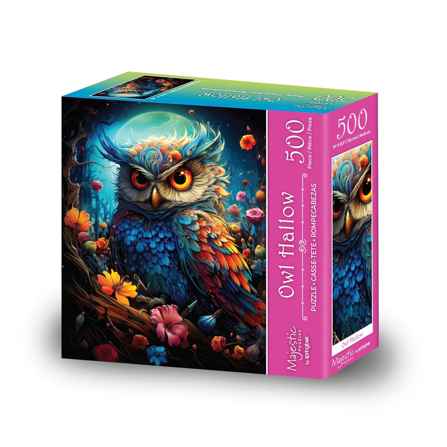 Majestic Owl Hallow 500 Piece Jigsaw Puzzle for Adults