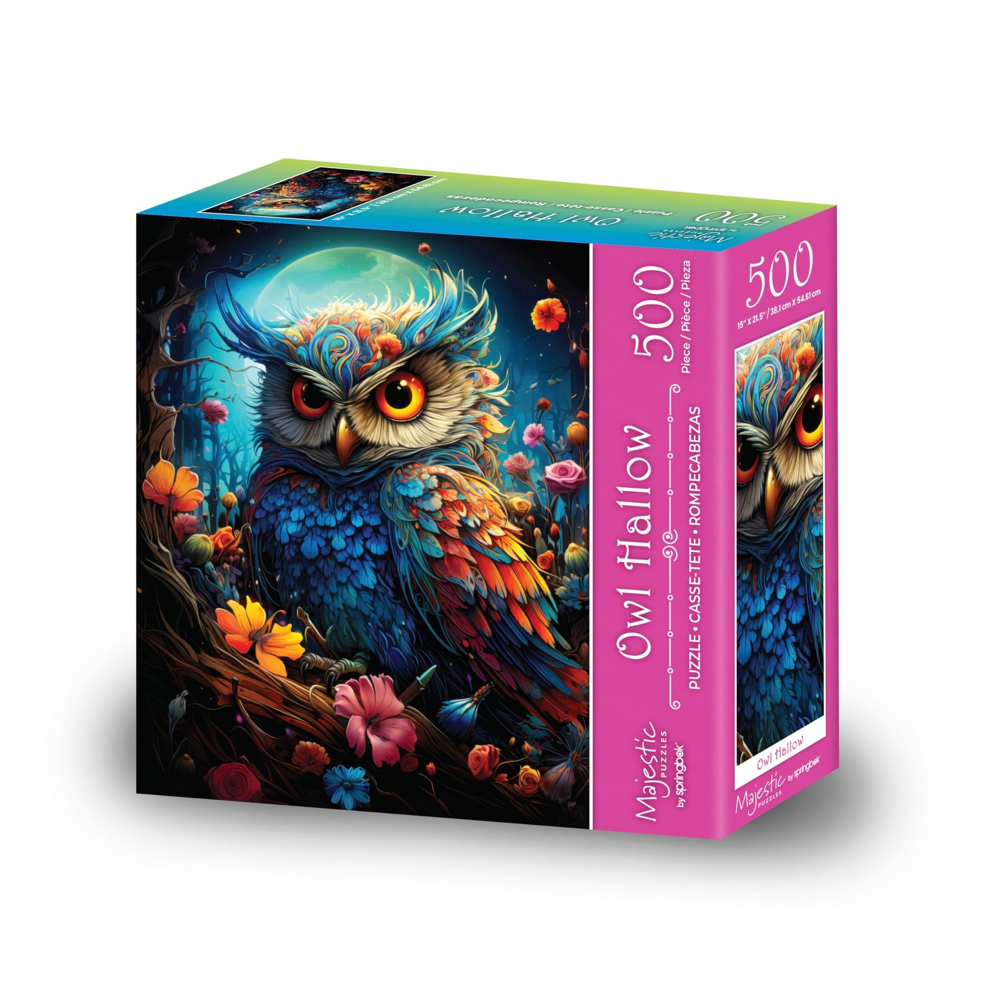 Majestic Owl Hallow 500 Piece Jigsaw Puzzle for Adults