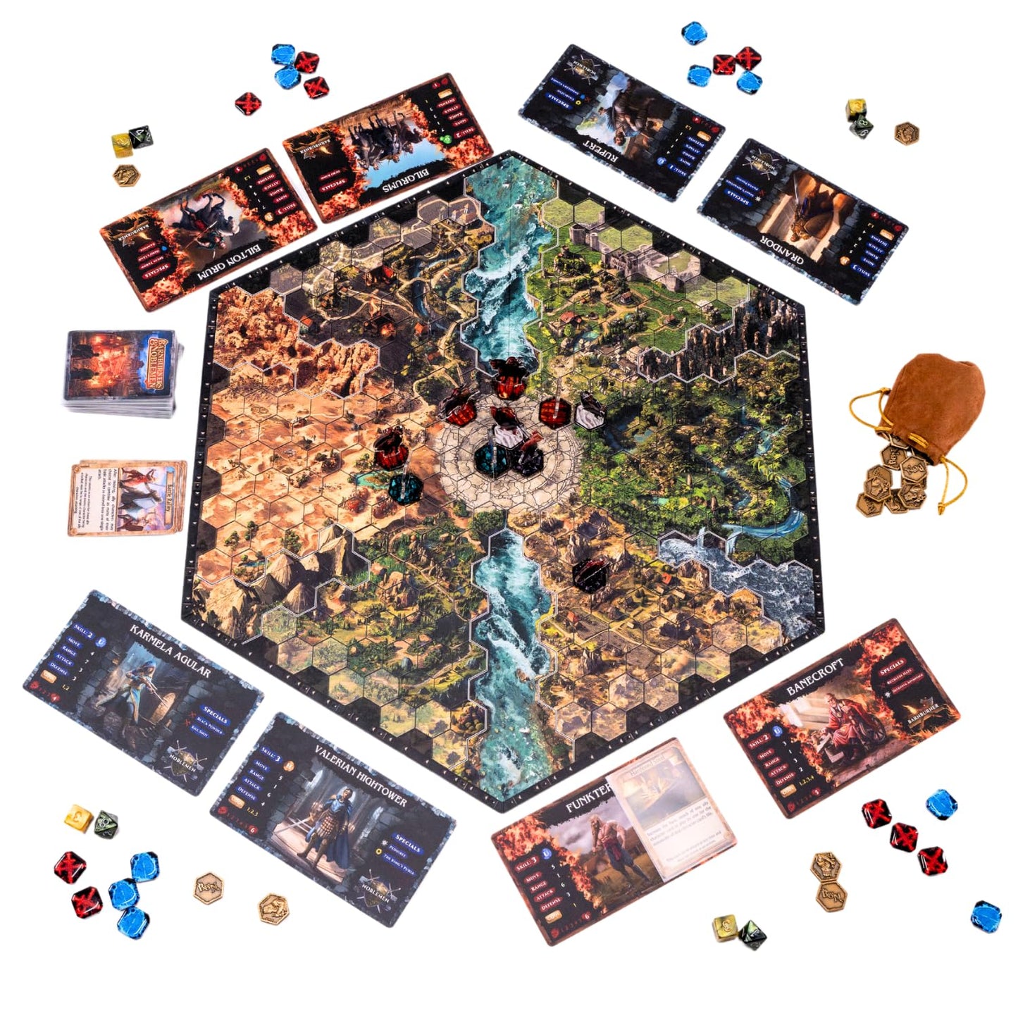 Barnburners and Noblemen: Master Set - NEW Fantasy Tabletop Wargame, Competitive Strategy Game for 2-4 Players, Ages 12+
