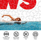 Aquarius Jaws 500 Piece Jigsaw Puzzle for Adults - Jaws One Sheet Movie Shark Puzzles Merchandise 14"x19" Collectible Gift