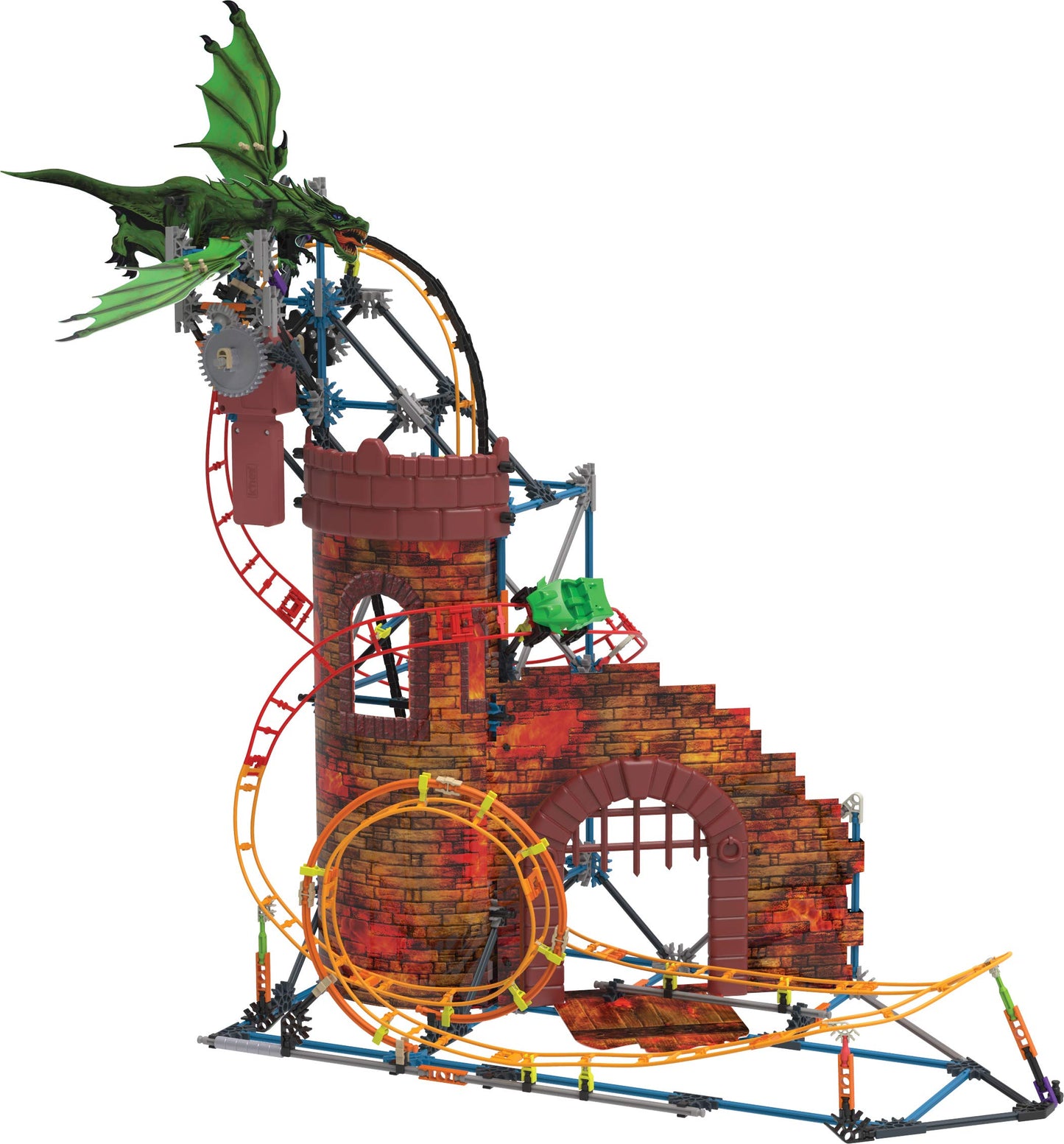 K'NEX Dragon's Revenge Thrill Coaster - 578 Parts - Roller Coaster Toy - Ages 7 & Up