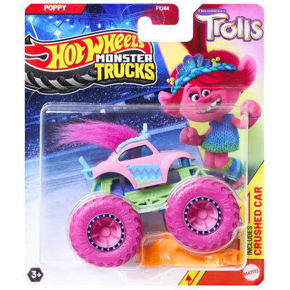 Hot Wheels Monster Trucks New for 2024 1:64 Scale (Trolls Poppy)