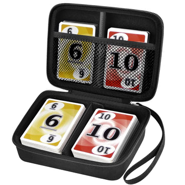 Comecase Cards Holder Case Compatible with PM TCG Cards/for SKYJO/for Five Crowns/for UNO/for Phase 10 Playing Cards, Card Game Storage Organizer