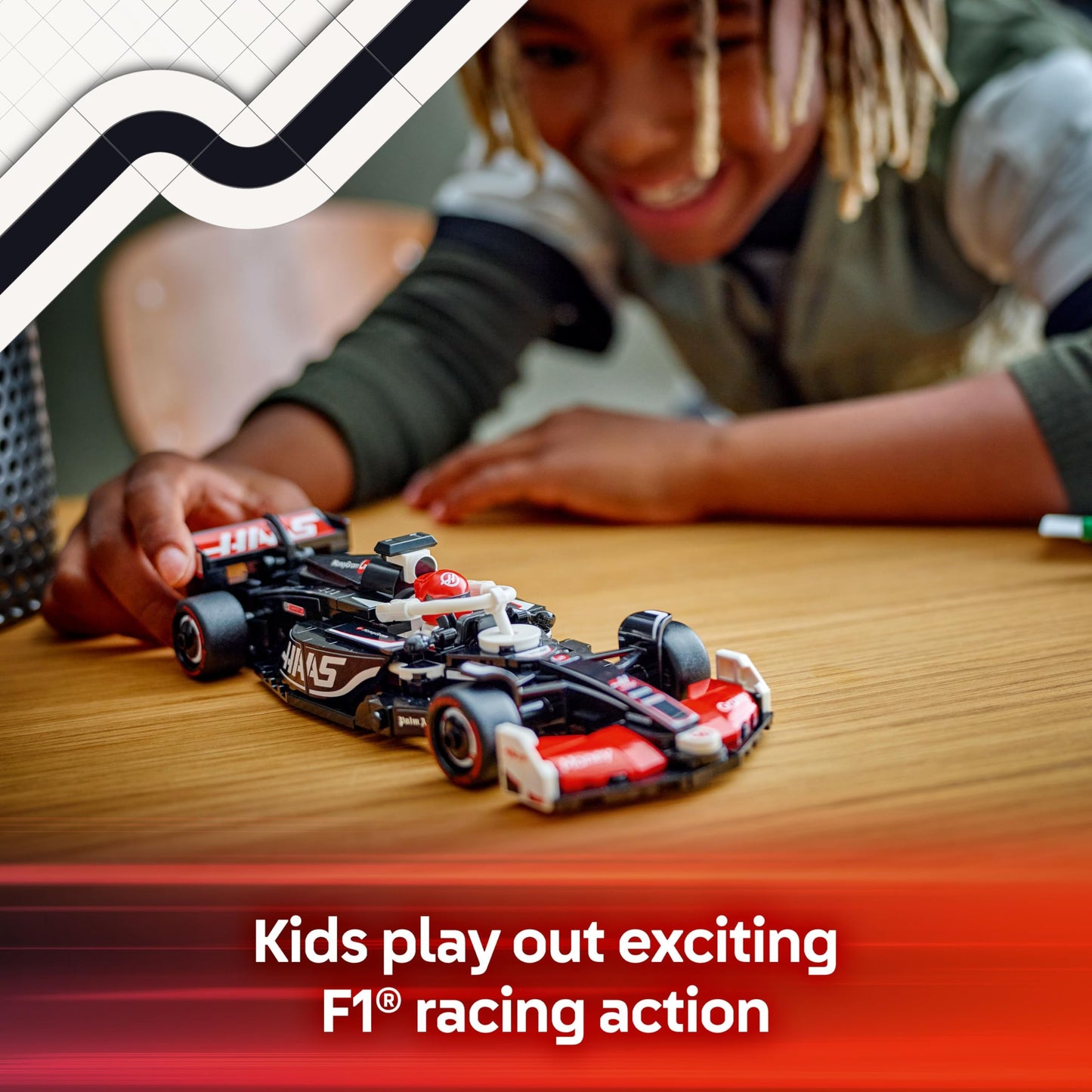 LEGO Speed Champions MoneyGram Haas F1 Team VF-24 Race Car Toy - Building Set for Kids, Boys & Girls, Ages 10+ - Toy Car for F1 Fans - Gift Idea for
