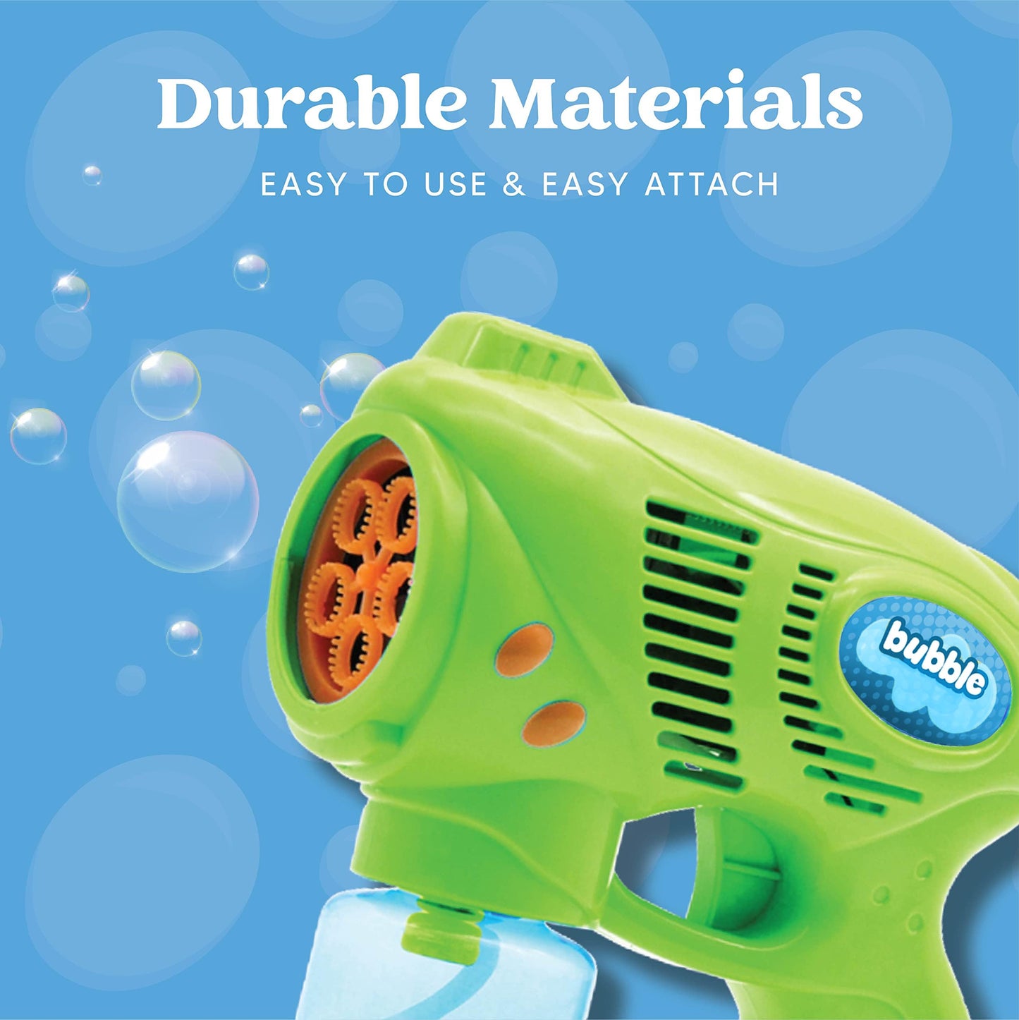JOYIN 2 Kids Bubble Gun with 2 Bottles Refill Solution, Bubble Machine Gun for Toddlers Kids 4-8, Party Favors, Summer Toy, Outdoors, Easter, Birthday