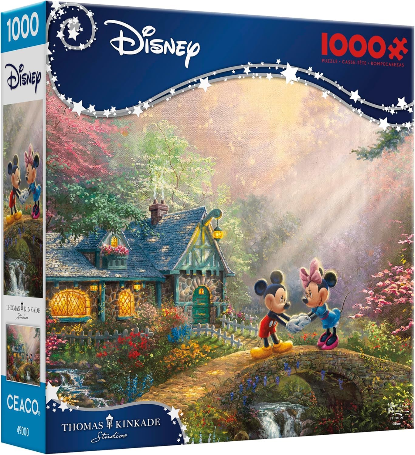 Ceaco - Thomas Kinkade Disney - Mickey and Minnie - 1000 Piece Puzzle